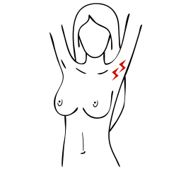 Masse à l’aisselle